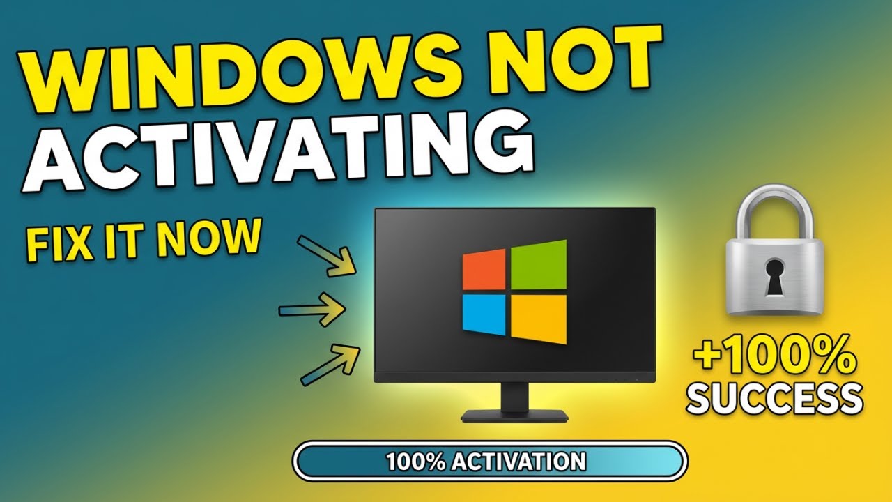 Windows Not Activating - Fix It Now Windows 10/11 | Full Guide 2026