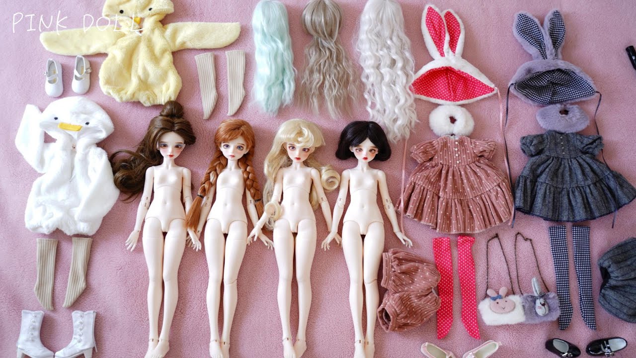 プリンセス 着せ替え 雪うさぎ ヒヨココーデ オーロラ姫 アナ ベル 白雪姫 お姫様 ドール PRINCESS Dress Up BJD DOLL