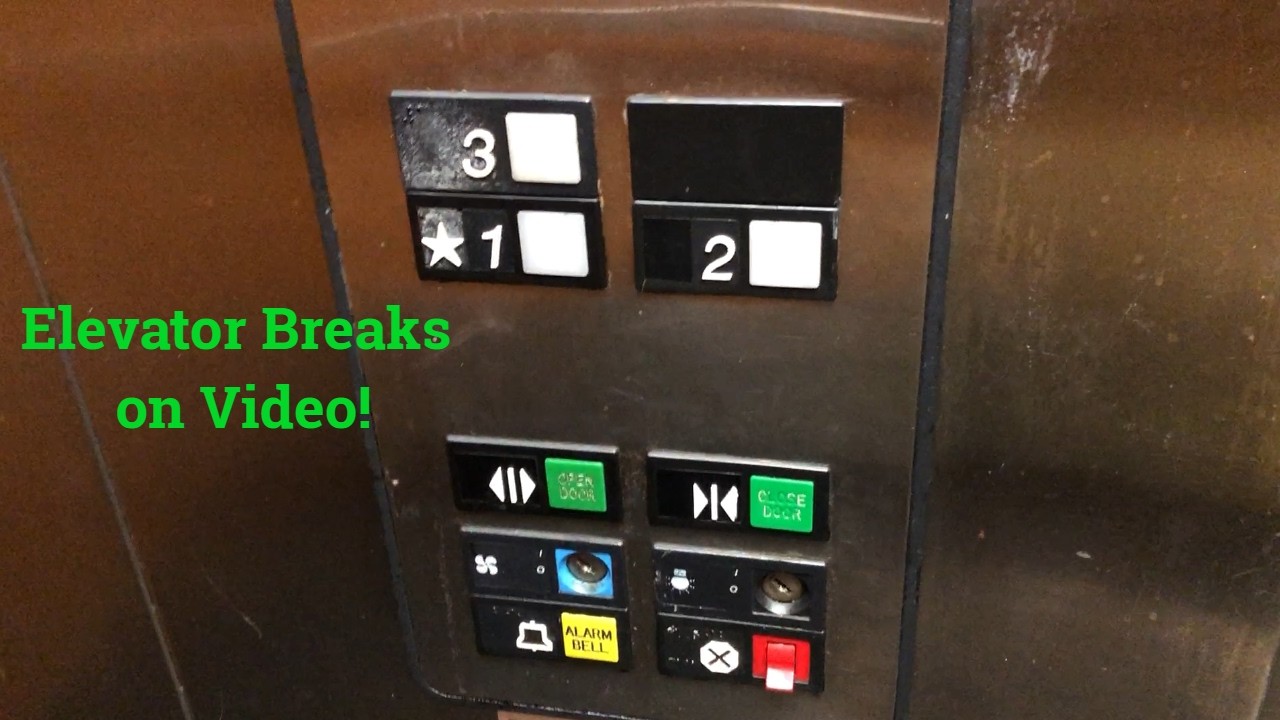 Elevator Breaks on Video! Otis Series 1 Elevator at Baymont Inn and Suites, Madison Heights MI