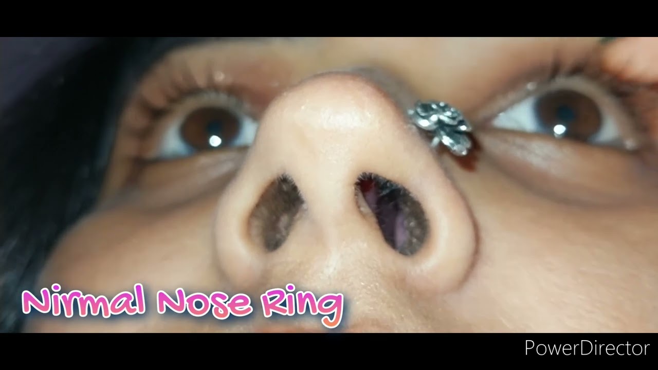 wire nose pin,silver nose pin,flower Nose pin