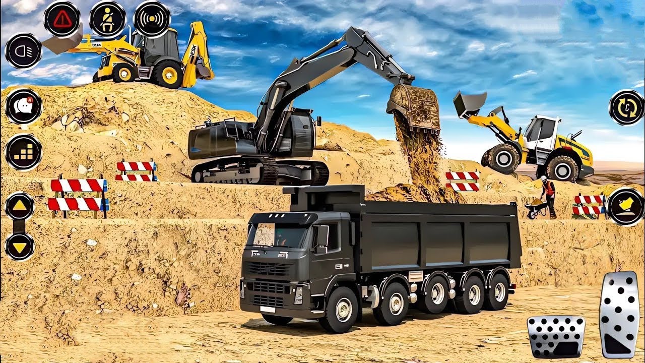 🚨 JCB City Road Construction Simulator 3D🚧 - Android Gameplay