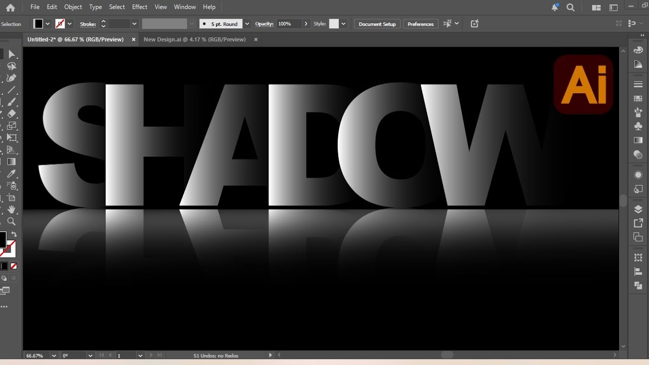 3D Shadow design #Adobe Illustrator tutorial #how to make shadow design #viral #video #easy #design