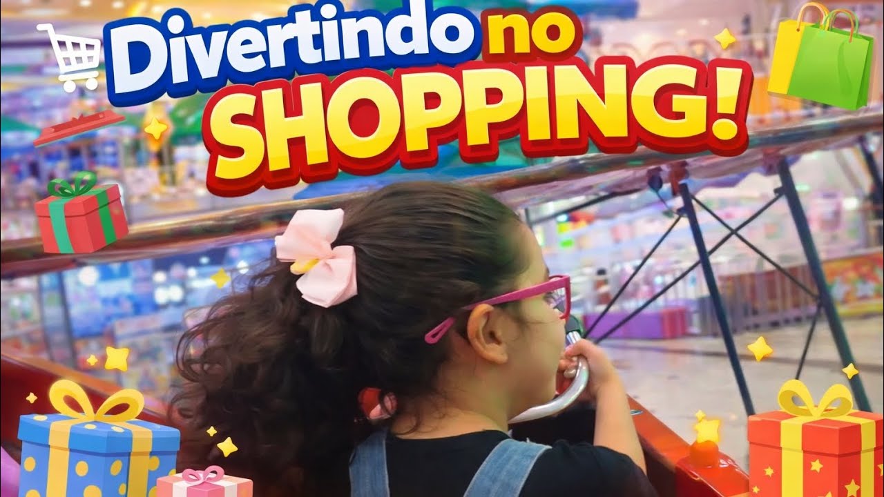 Divertindo no shopping 