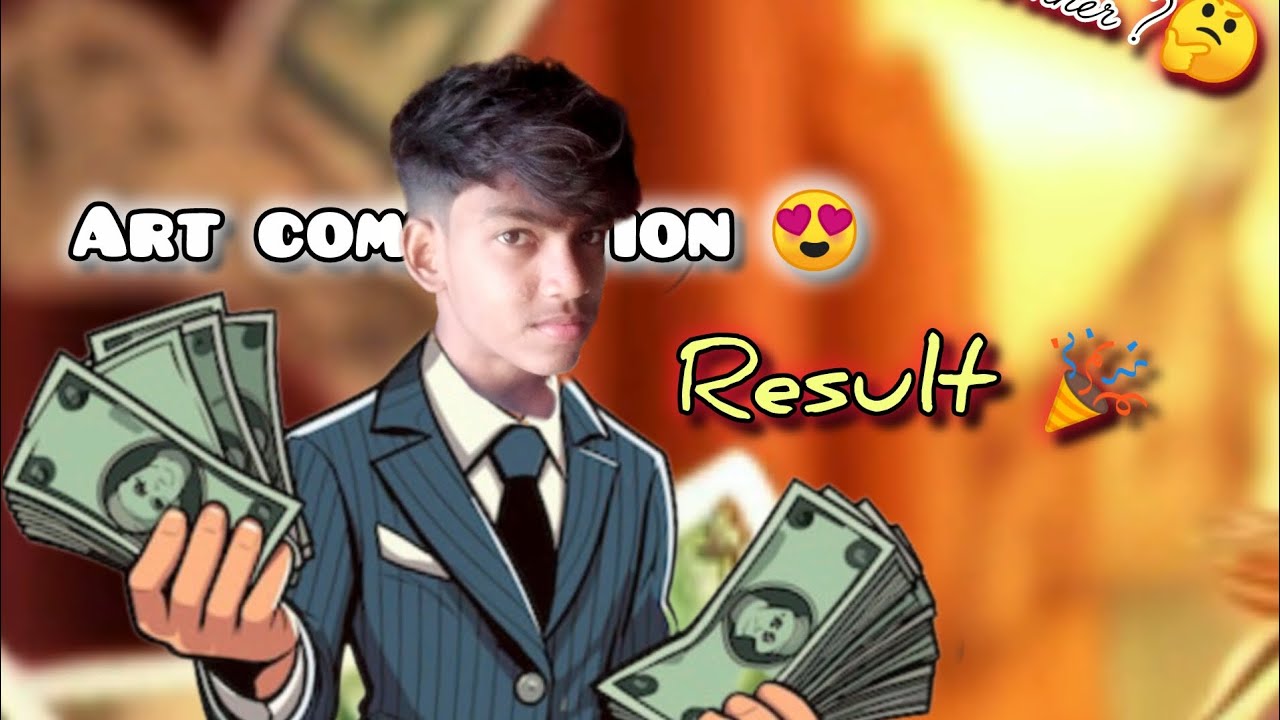 Art competition Result 😍😜 |Dinesh art 18 #art #viral #video ✌️🎉