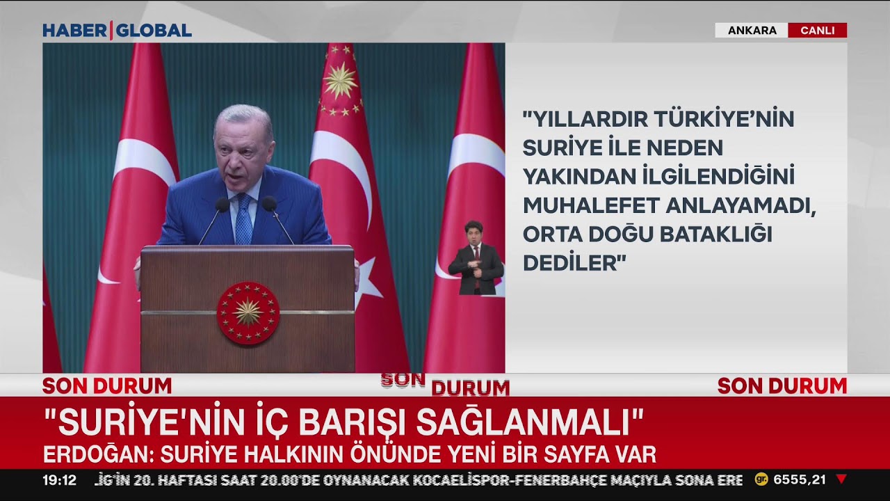 CANLI | Cumhurbaşkanı Erdoğan Kabine Toplantısı Sonrası Konuşuyor