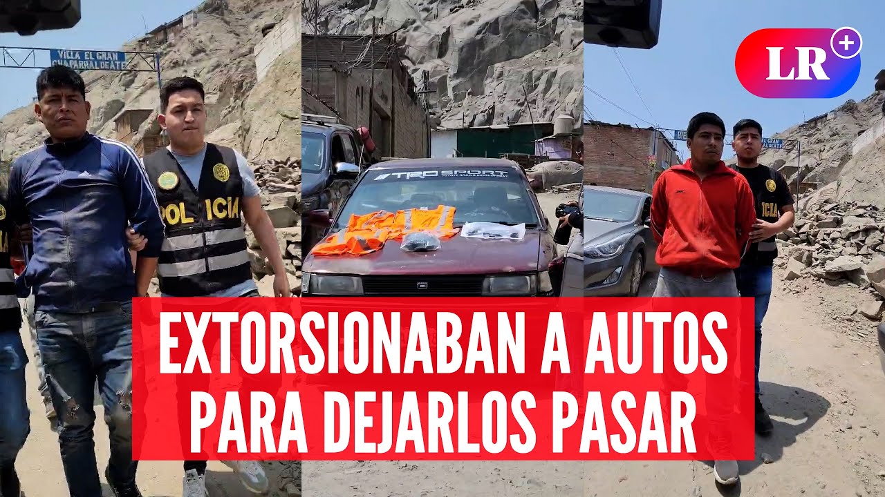Ate: PNP captura a extorsionadores armados | #LR
