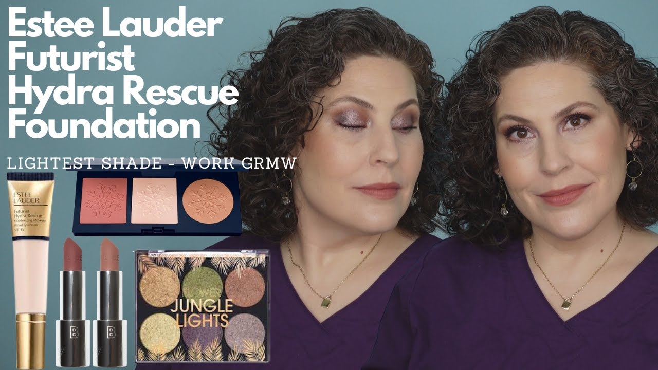 Work GRWM - Estee Lauder Futurist Hydra Rescue Moisturizing Foundation - 1N0 Lightest Shade