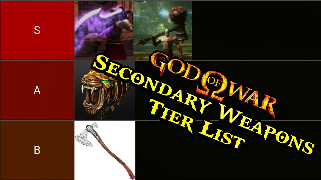 God of War Secondary Weapons Tyr List