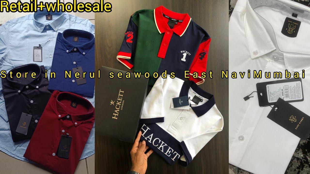 Branded premium quality collar tshirt & linen shirt retail+wholesale in bwear NaviMumbai all India🚚