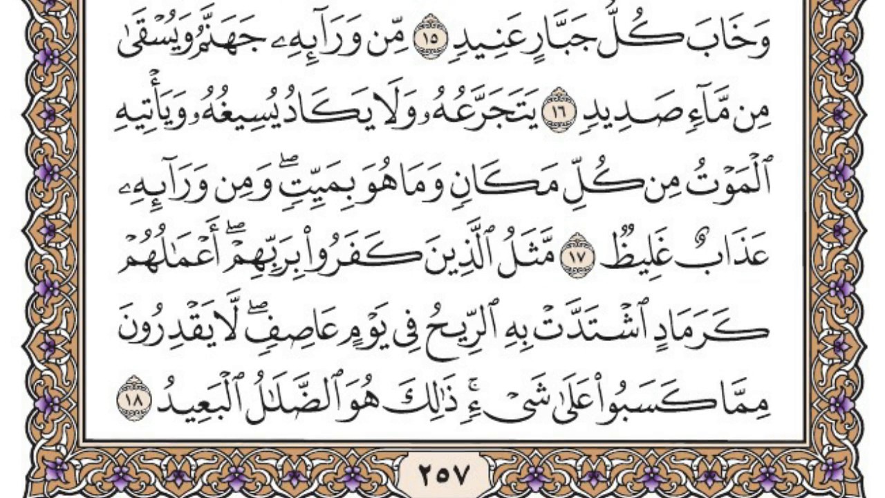 سورة إبراهيم مكتوبة / محمد أيوب