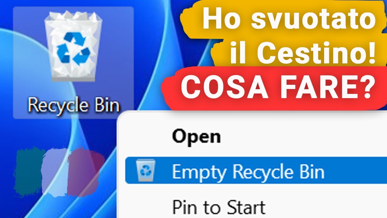 Come recuperare file e cartelle dopo l'eliminazione nel 