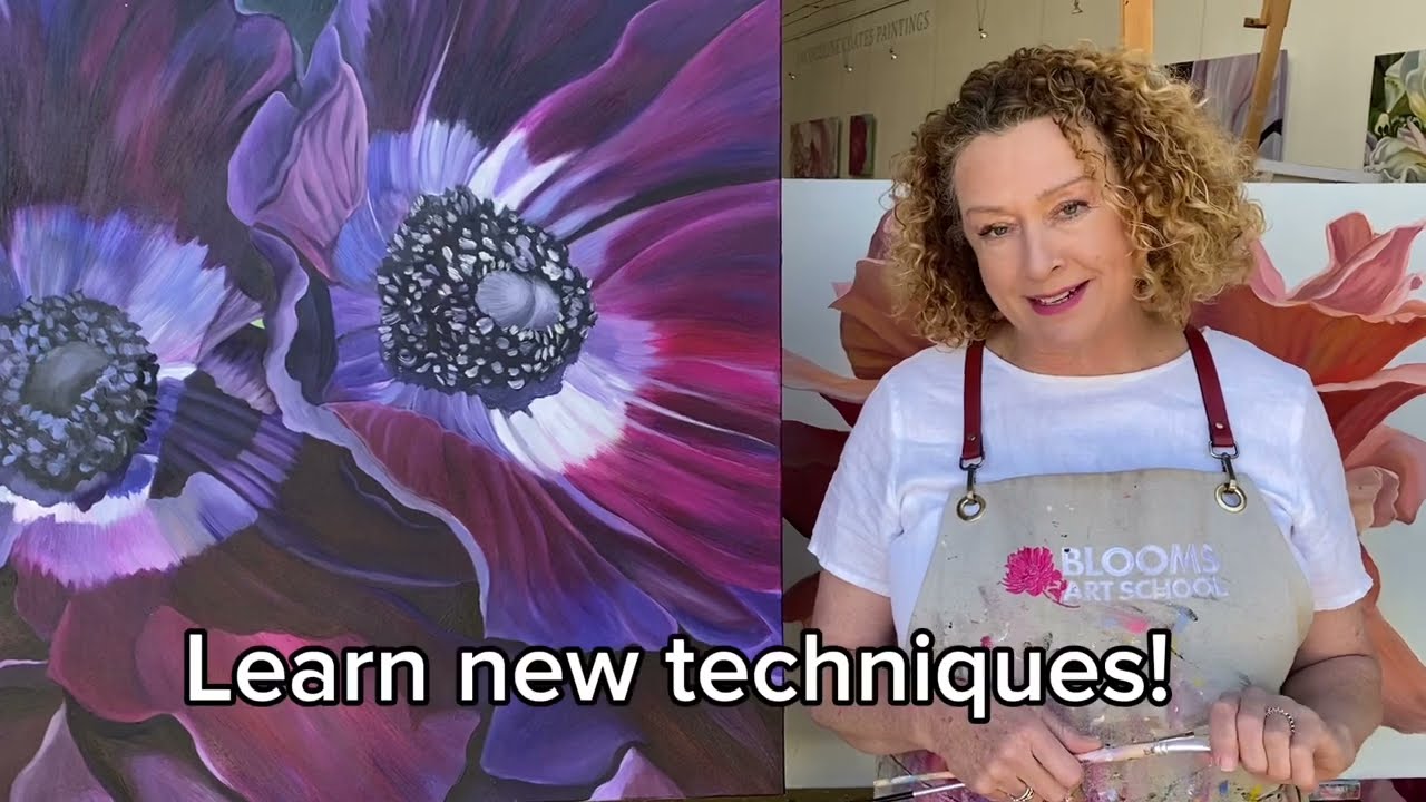 Imagine if YOU could paint Blooms like this within 1 week!