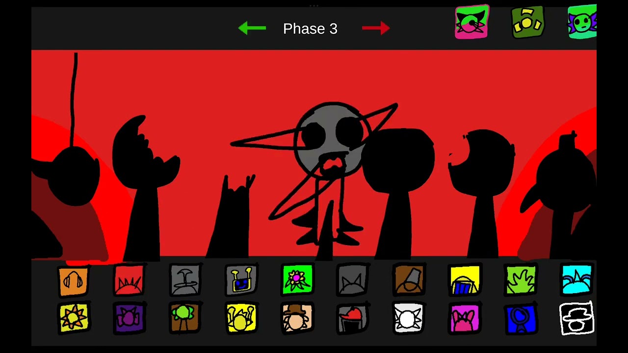 All phases comparison and sprunki comparison 