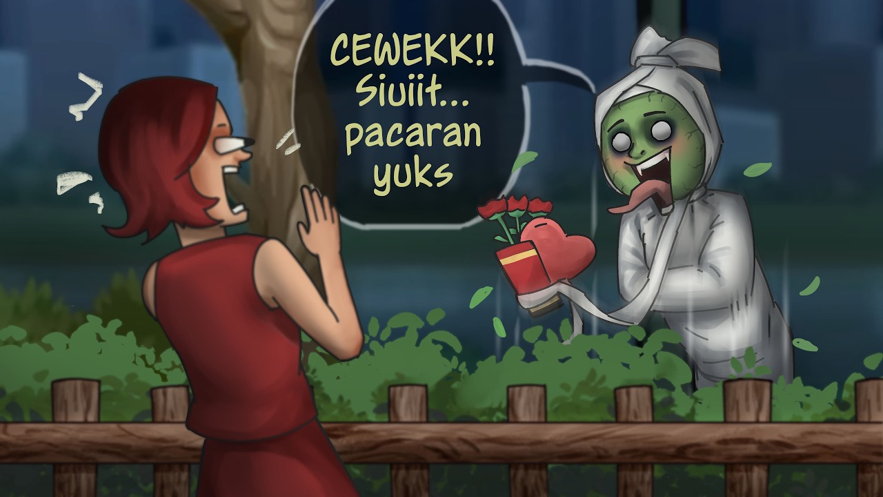 HANTU NGEBET PUNYA PACAR - Kompilasi #HORORKOMEDI  | Kartun Lucu, Animasi Valentine