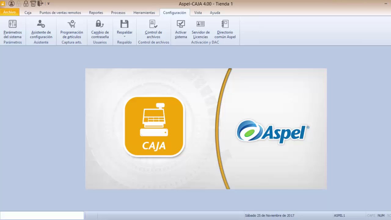5 CURSO ASPEL CAJA PUNTO DE VENTA CAMBIAR CONTRASE&Ntilde;AS A LOS USUARIOS