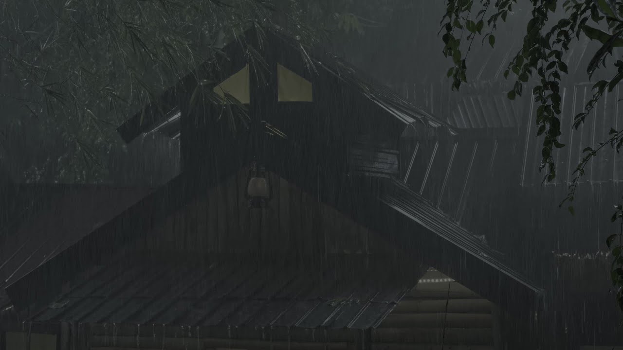 RAIN ON A TIN ROOF | Heavy Rain Sounds for Deep Sleep, Relaxation & Stress Relief