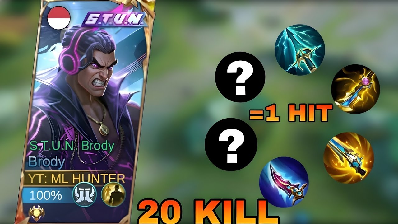20 KILLS NEW META!! TOP GLOBAL BRODY 1 HIT NEW BUILD AND EMBLEM GAMEPLAY 2026 ~ MLBB
