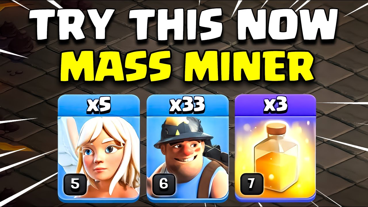 Try This Now | Qc Mass Miner Th12 Attack Strategies COC