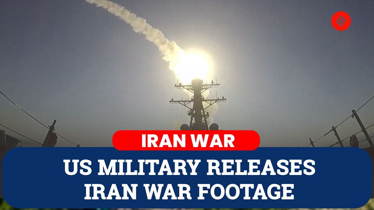 US Central Command Releases Footage Showing Missile Launches & Carrier Operations During Iran War