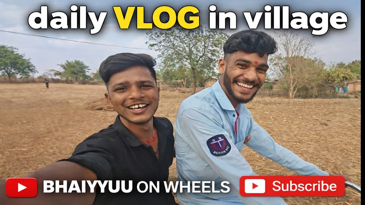 गाँव की लाइफ ऐसी होती है 😍 | Playing Cricket with Village Kids#bhaiyyuuonwheels #youtube 