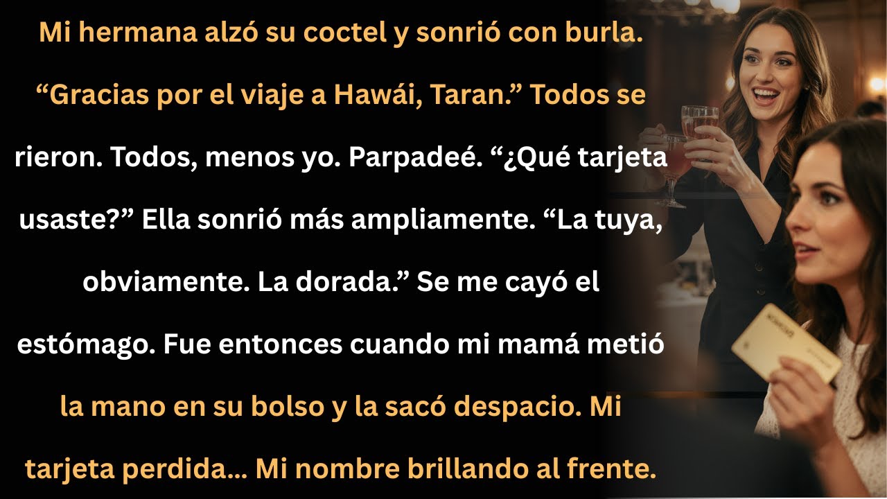 Mi hermana robó mi tarjeta dorada frente a todos… y nadie lo notó.