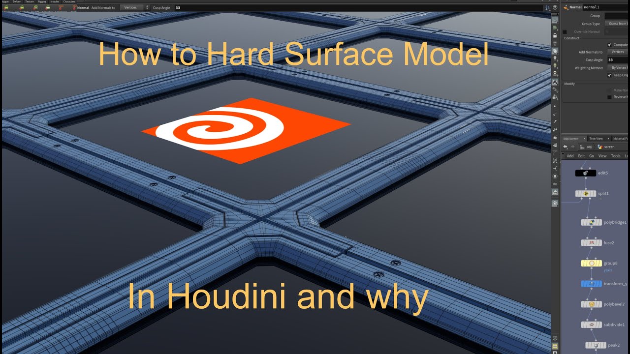 How to Hard Surface Model in Houdini and Why