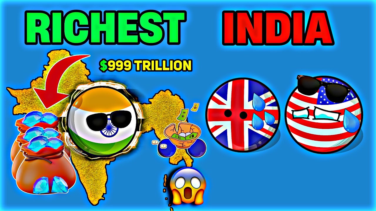 What If INDIA Became RICHEST COUNTRY? 😱 | USA's BIGGEST Nightmare 🥵🔥 #countryballs