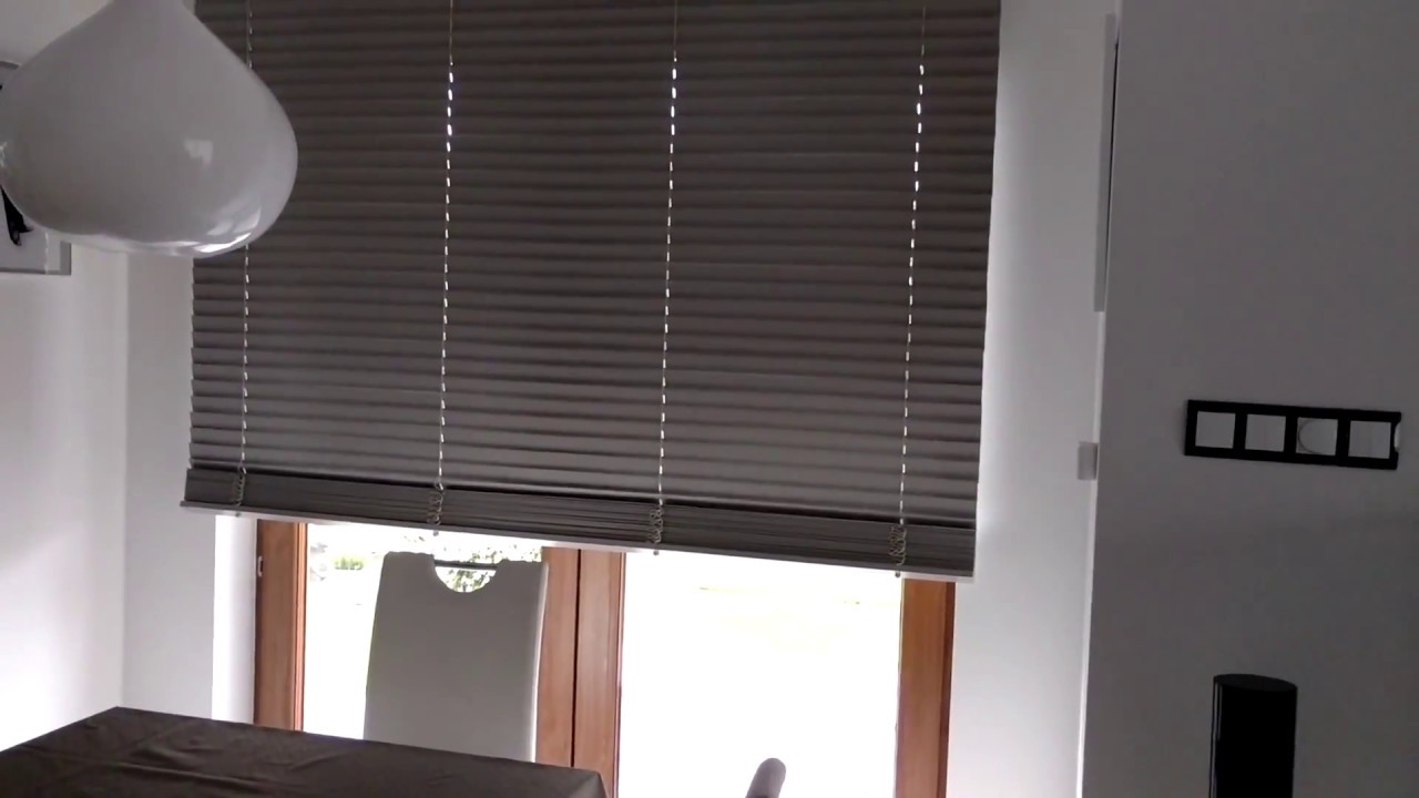 Żaluzja drewniana sterowana elektrycznie Yooda