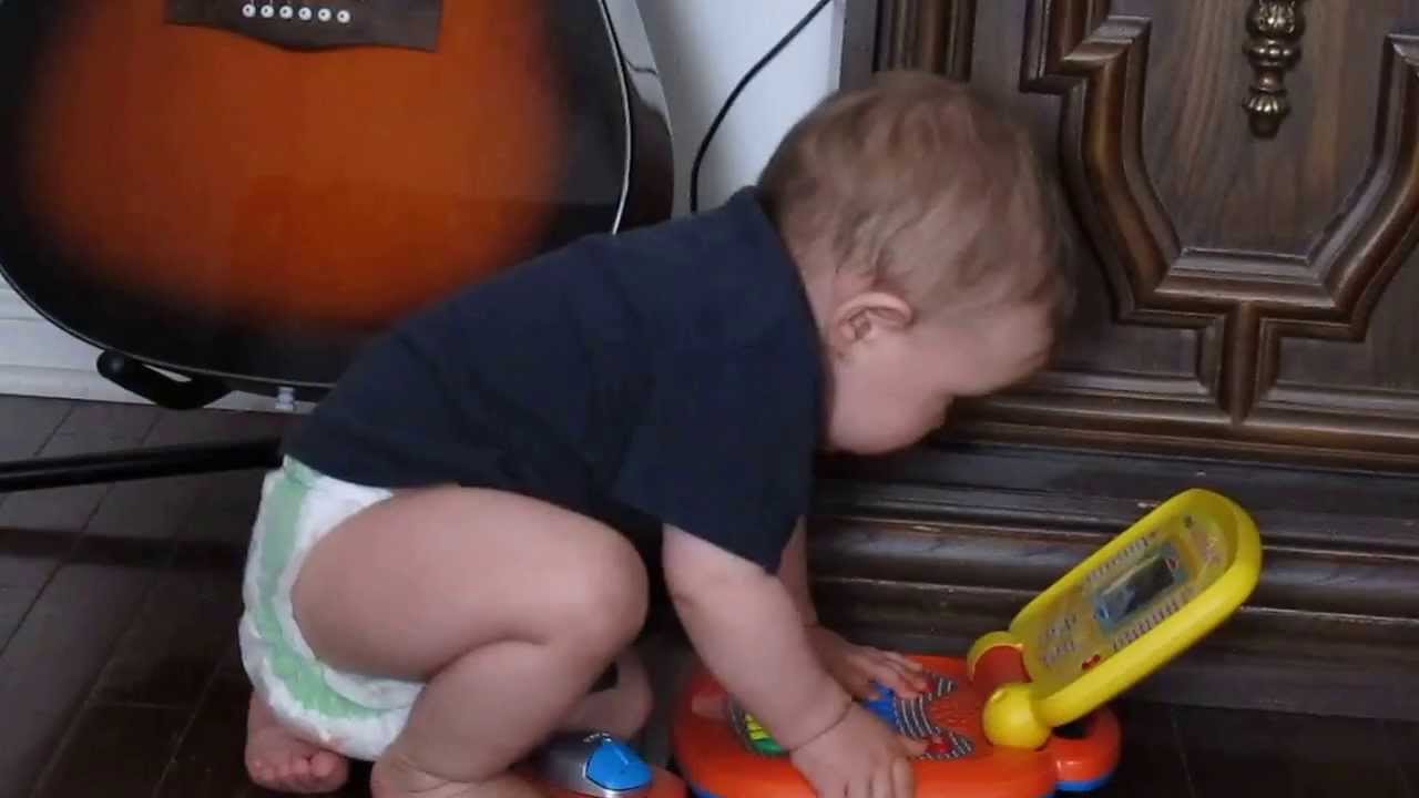 Playing on my vTech My Laptop