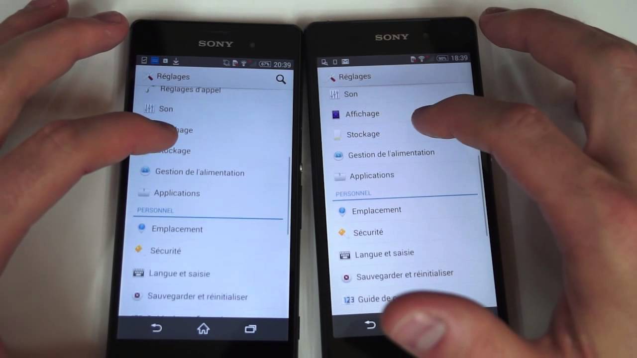 Sony Xperia Z3 vs. Z2 vs. Z1, comparatif design et fonctionnalités - par Test-Mobile.fr