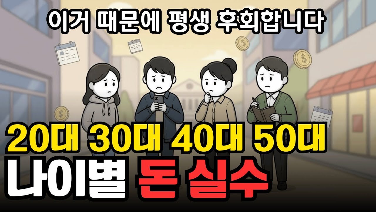 나이대별 돈 관리 체크리스트, 이거 못지켜서 평생 후회합니다 | 경제 애니메이션