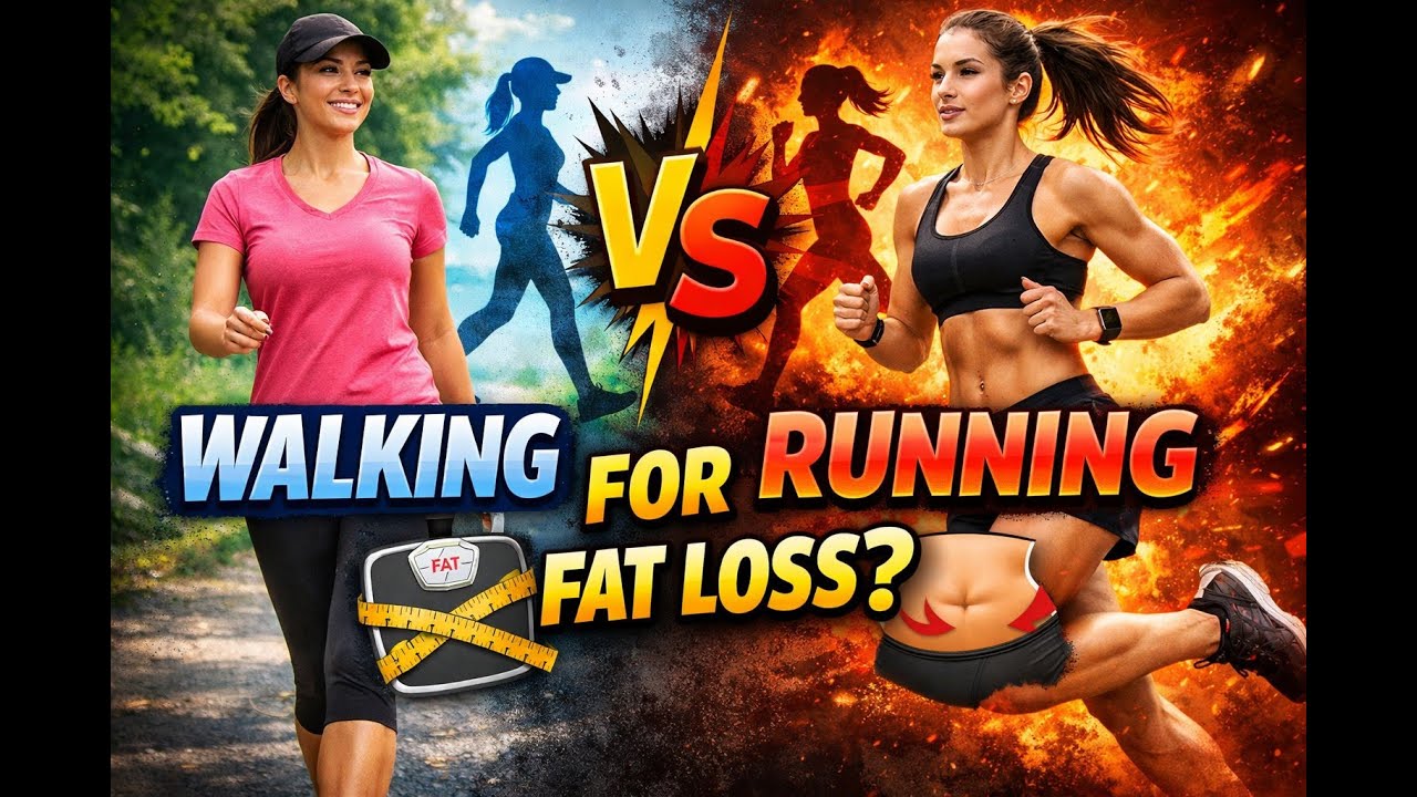 You’ll Be Surprised Which One Burns More Fat! 👀 Walking vs. Running
