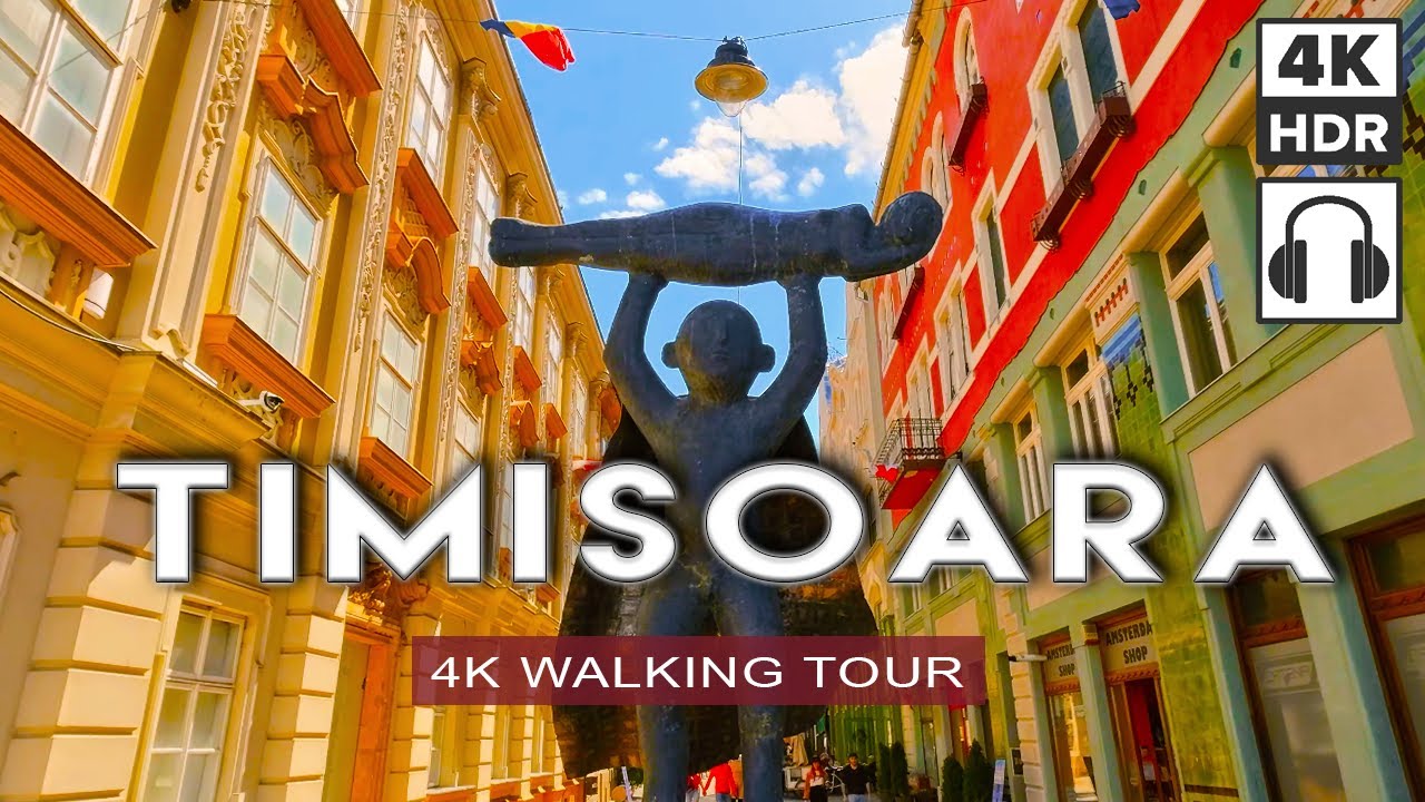 TIMISOARA, ROMANIA 🇷🇴 Walking Tour | Most Fun City in Transylvania [4K HDR, 3D Binaural Sound]