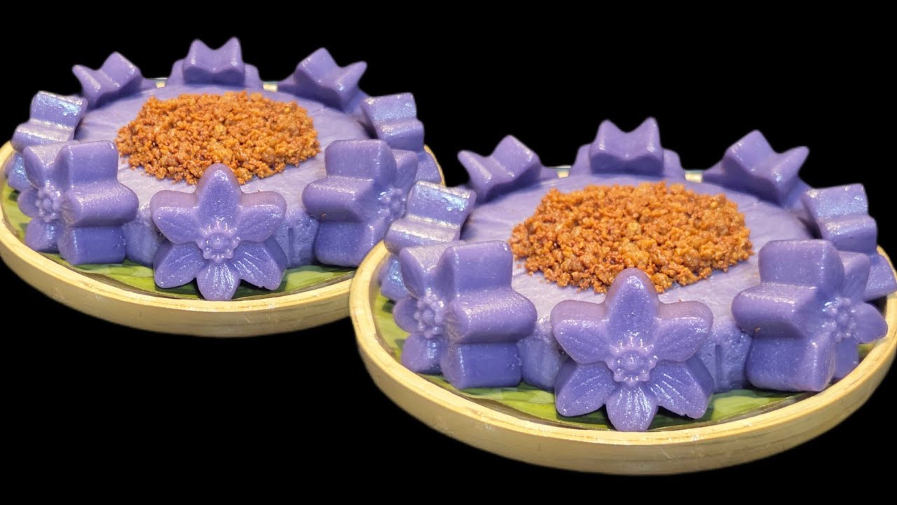 Ube Macapuno Kalamay Lansong ( 4 Ingredients Only )