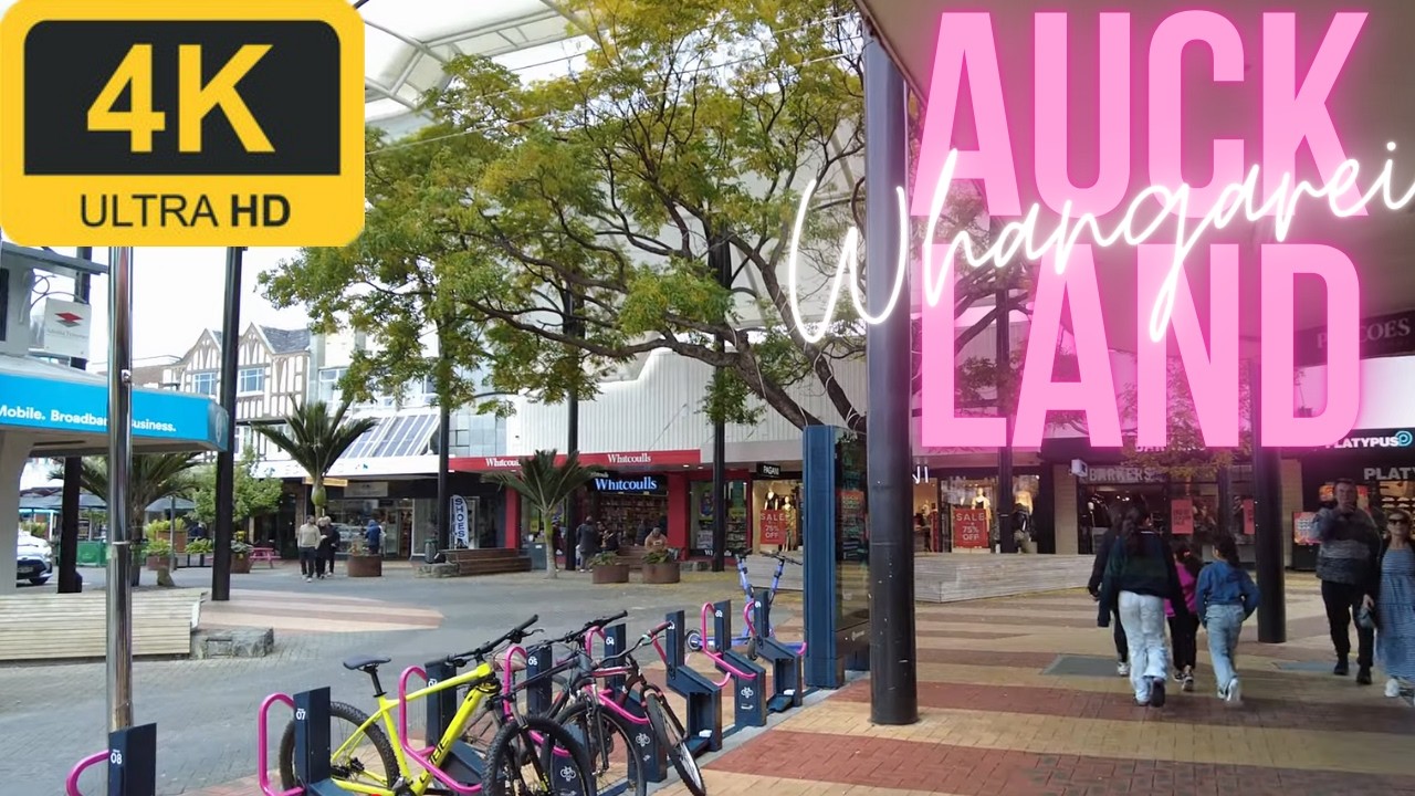 Walk in Northland | Whangarei Central | James Street | 4K