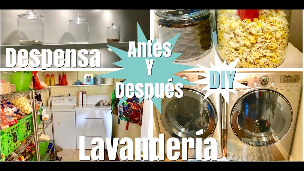 Transformación de la despensa y lavandería/ pantry and laundry room makeover