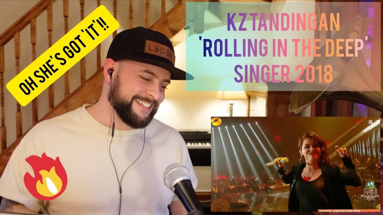 ОНА — ИСПОЛНИТЕЛЬНИЦА ВЫСШЕГО УРОВНЯ 💯 | KZ TANDINGAN — ROLLING IN THE DEEP (ПЕВЕЦ 2018) (РЕАКЦИЯ...