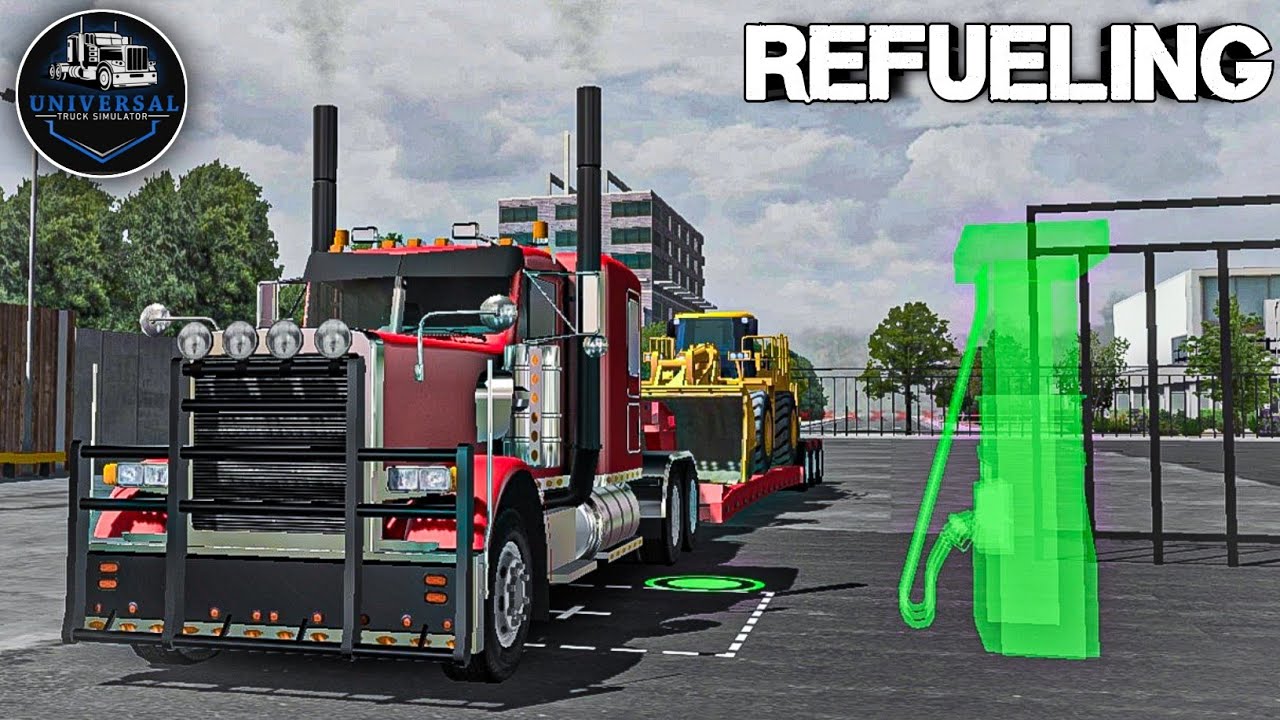 Universal Truck Simulator by Dual Carbon | Refueling First Test | Testing | Gameplay #24