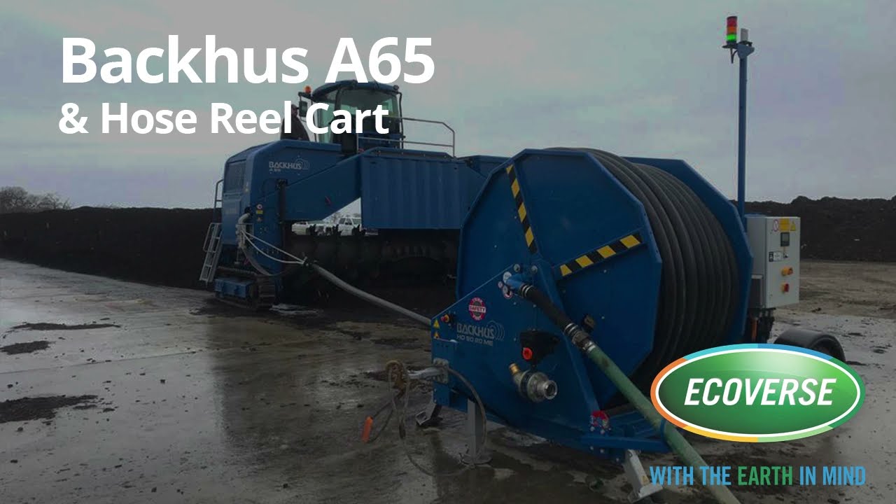 Backhus A65 Windrow Turner with Hose Reel