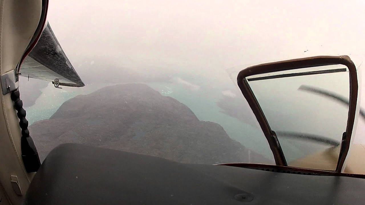 Across the Pond: approaching Narsarsuaq in ice and snow