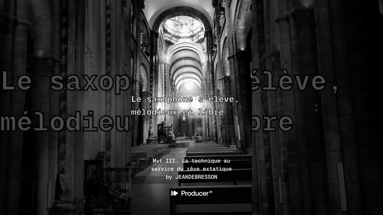 Mvt III. La technique au service du rêve extatique #Spirit-Jazz #nouvellechanson #aicomposed #lays