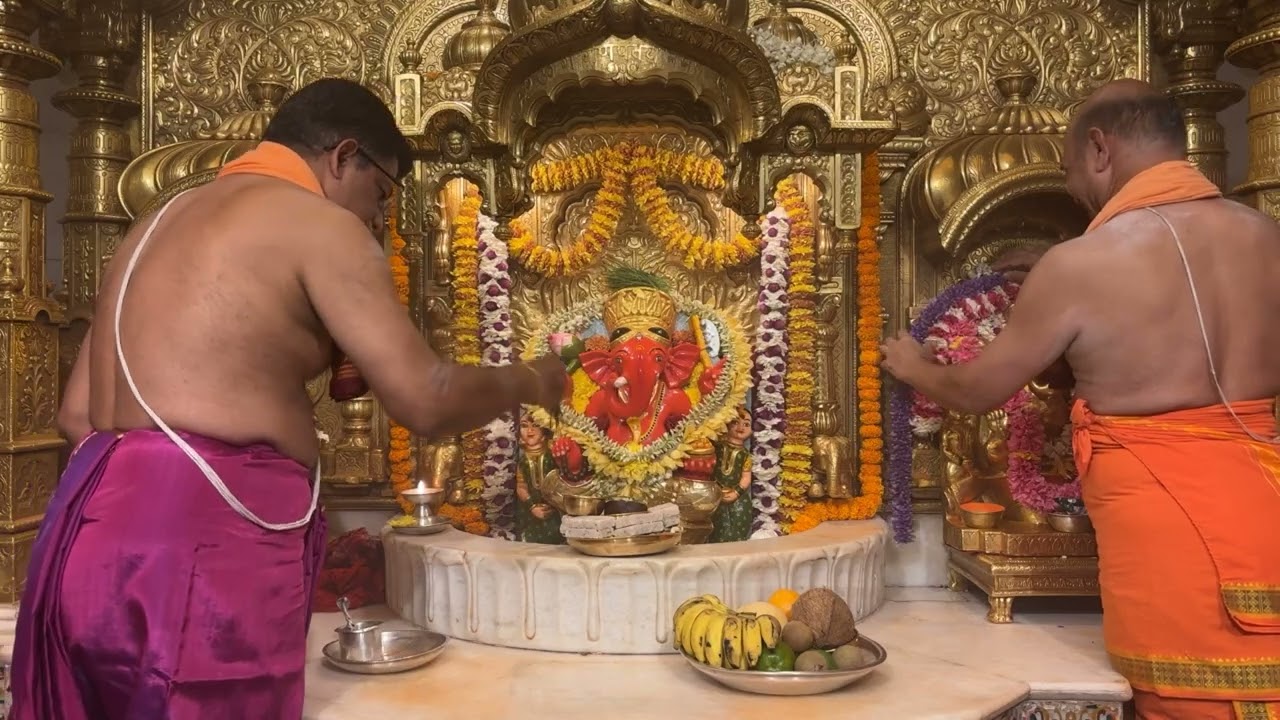 सिद्धिविनायक LIVE सायंकाळची धूप आरती  🙏 गणपती  बाप्पा मोरया 🙏 मंगलमूर्ती मोरया 🌺