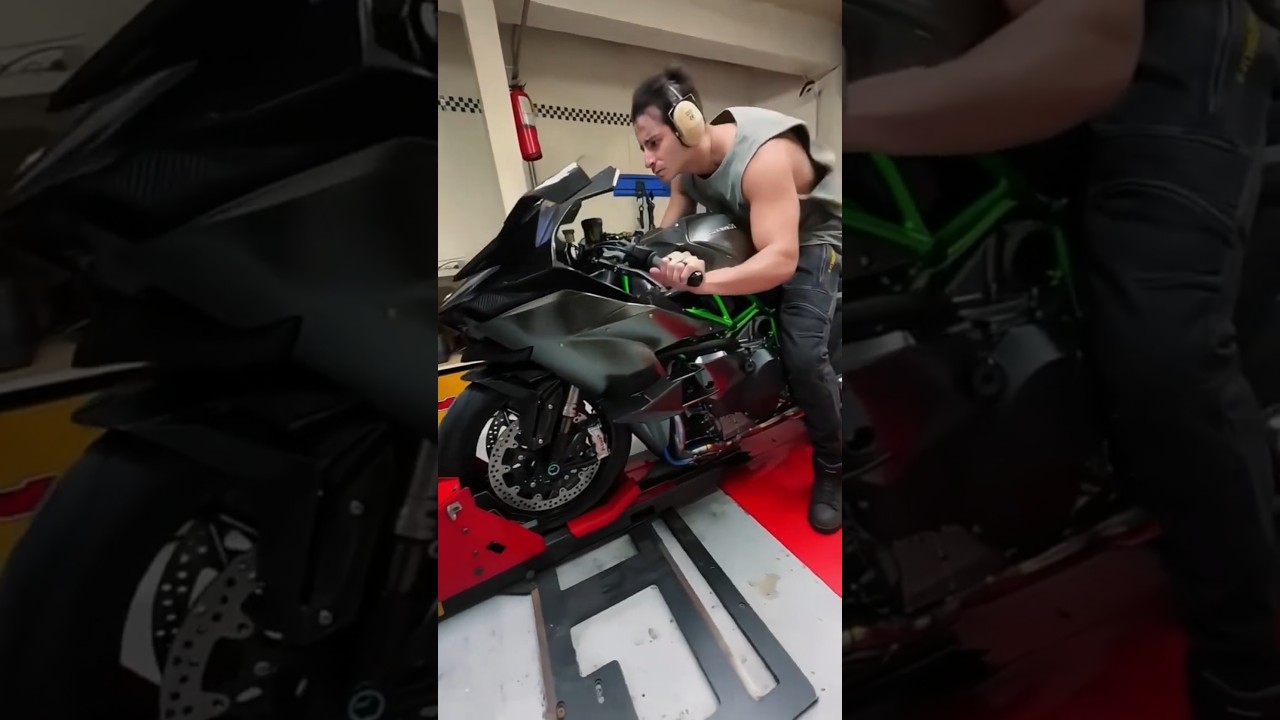 Kawasaki Ninja H2R: Insane Speed Test - 0 to 400 km/h in Seconds! 🚀💨 #shotrs #h2r #kawasaki #yamaha