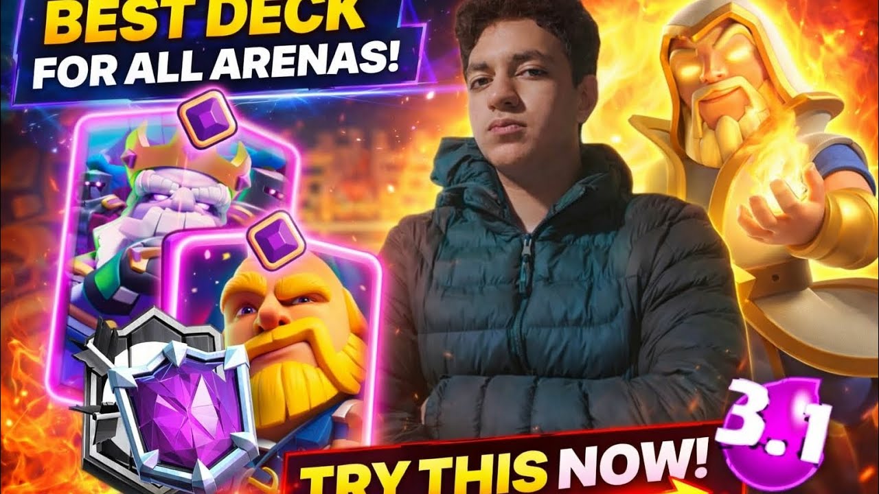 افضل نسخه رويال جاينت فالتوب لادر ! تجربه ال hero wizard الجديد كلاش رويال