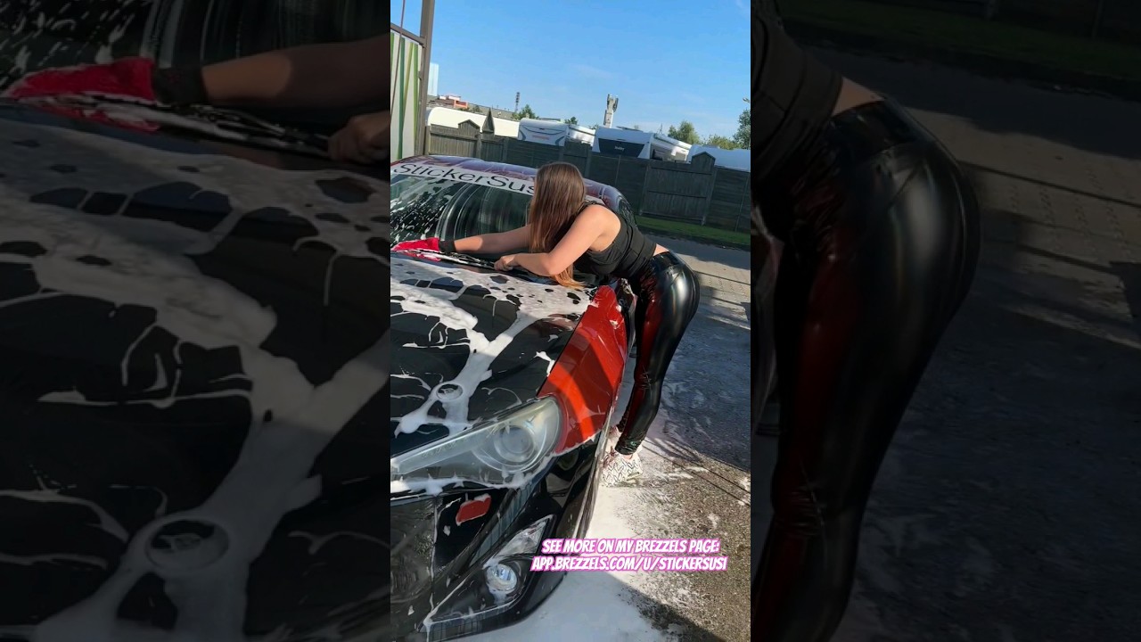 Car Wash #2 for my pink Corsa and GT86 in my Pairadize Leggings 🌈 