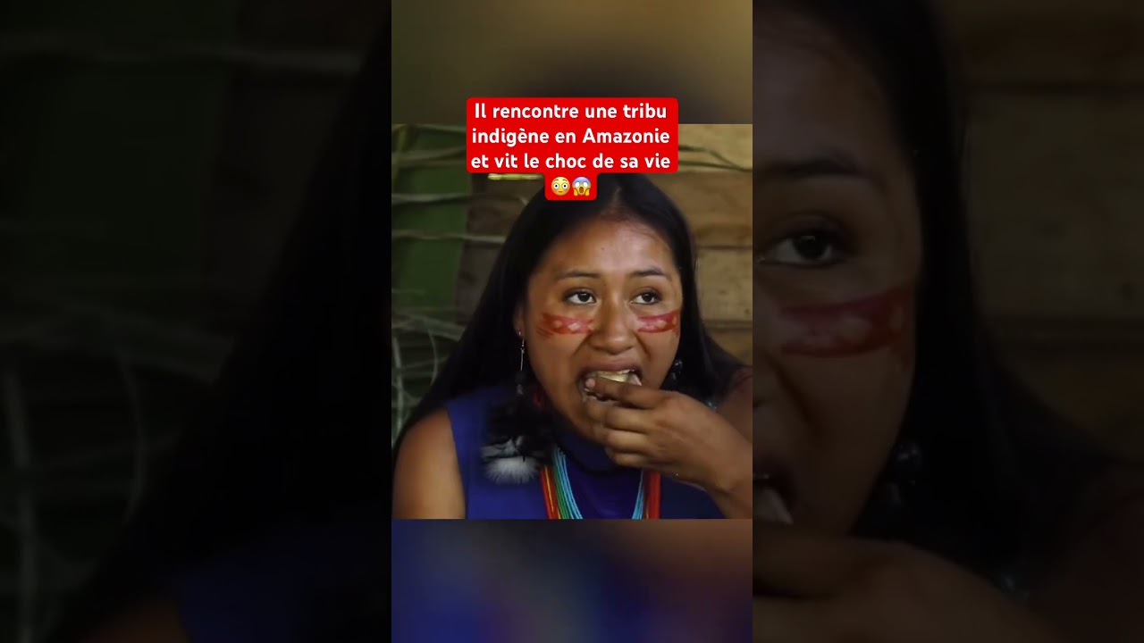 Il rencontre une tribu indig&egrave;ne en Amazonie et vit le choc de sa vie😳😱 #shorts #amazonia #voyage