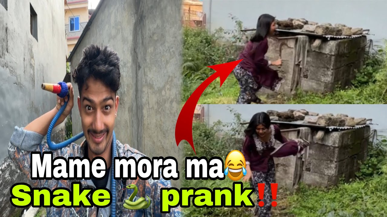 Snake 🐍 prank on my wife😂