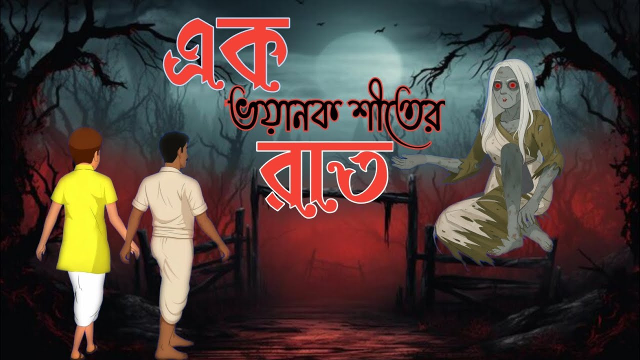 এক ভয়ানক শীতের রাত। Bhuter Bangla cartoon horror।#bhutercartoon 