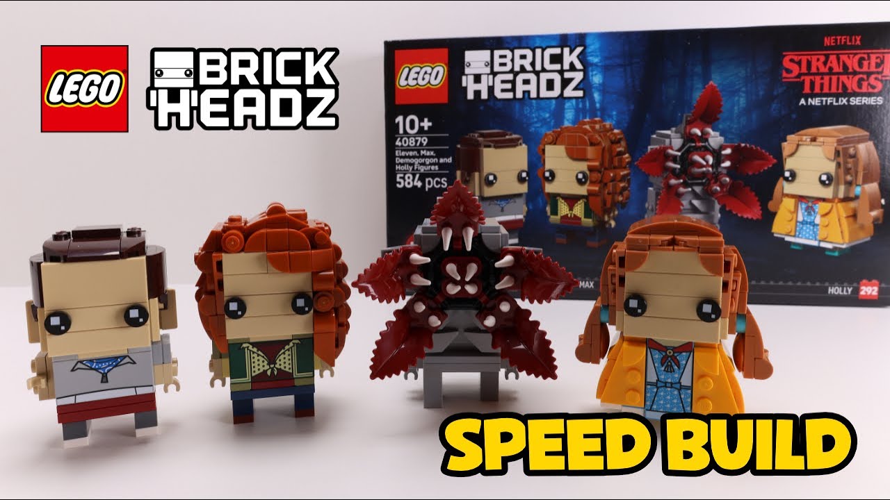 LEGO Speed Build Stranger Things BrickHeadz - All 4 Figures Completed
