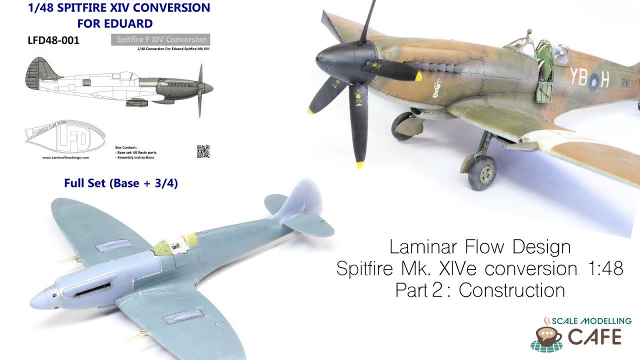 Laminar Flow Design vs Eduard Spitfire XIV conversion 1:48. Part 2 Conversion and airframe